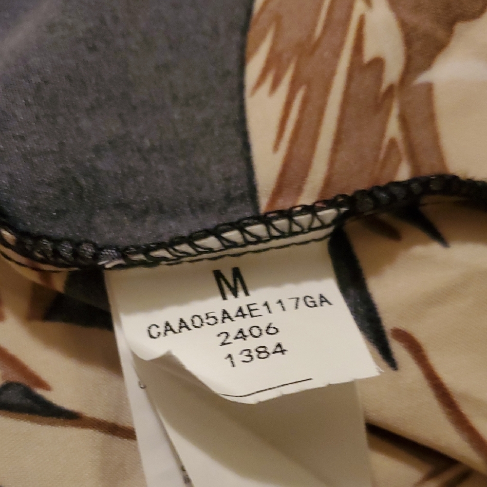 Cupshe Black and Tan Leaf Print Sundress Size M. - Picture 12 of 12